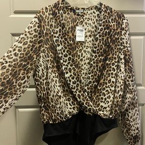 NWT Cheetah Print Body Suit